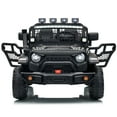 thumbnail image 6 of Funride 24V Ride Ons, 4WD Electric Ride on Truck, Power Car Wheels with 800W Moter, Bluetooth Music, Spring Suspension, Black, 6 of 9