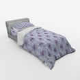 thumbnail image 3 of Ambesonne Vintage Bedding Set 4 Pcs, Antique Waves Roses, Queen, Pale Blue Lavender, 3 of 3