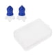 thumbnail image 1 of 1 par de tapones para los oídos de vuelo de silicona con cancelación de ruido, tapones para los oídos reutilizables para aviones, protección auditiva, azul Feliz Sencillez, 1 of 5