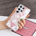 thumbnail image 4 of Allytech Galaxy S22 Ultra 5G Cell Phone 6.8" Case 2022 Electroplated Silicone Soft Flexible TPU Back Shockproof Cover Ultra Thin Lightweight Case for Samsung Galaxy S22 Ultra 5G, White Pink Marble, 4 of 4