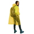 thumbnail image 6 of Waterproof Disposable Rain Ponchos - Thick Emergency Raincoat with Hood for Adults - Packable Travel Rain Jacket for Ocean Park, Hiking, Weddings (43.31" x 23.62") - Bulk Family Pack, 6 of 9