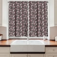 thumbnail image 2 of Ambesonne Valentines Day Kitchen Curtains, Love Swans Hearts, 55"x39", Taupe Grey Pink, 2 of 3