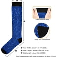 thumbnail image 3 of GZHJMY Blue Glitter Texture Compression Socks for Women Men, Knee High Stockings for Athletic Sports,Running,Travel, 3 of 7