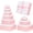 Pink, variant on 6 Pack Large Nesting Gift Boxes with Lid Ribbon 6 Size Square Gift Wrapping Stacking Boxes for Mother's Day Valentines Birthday Wedding Bridal Party Decorative(Pink)