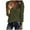 Army Green, variant on HOOJT Women's Solid Color V Neck Long Sleeve Casual Tops Soft Solid Basic T Shirts