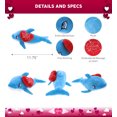thumbnail image 5 of DolliBu I LOVE YOU Baby Soft Plush Blue Dolphin - Cute Stuffed Animal with Red Heart And With Name Personalization For Valentine, Anniversary, Romantic Date, Boyfriend or Girlfriend Gift - 11.75", 5 of 6