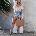thumbnail image 5 of UJNDER Swim Cover Ups for Women Summer Long Flowy Kimono Cardigans Boho Chiffon Floral Beach Cover up Tops for Swimwear White XXL, 5 of 7
