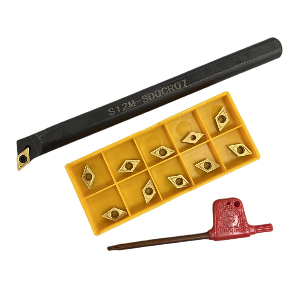 1/2 S12M Sdqcr07 Lathe Boring Bar Turning Tool Holder Dcmt070204 Carbide Insert