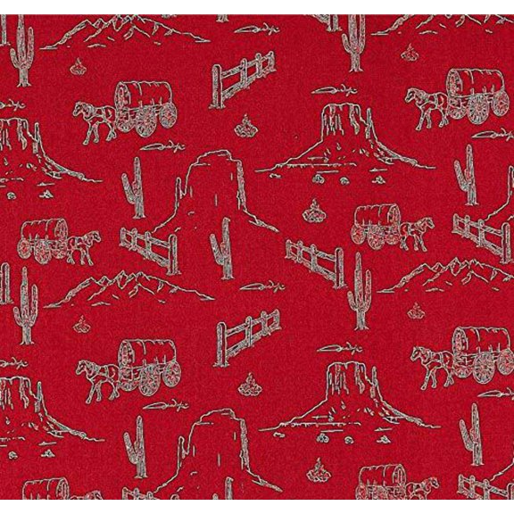 Handmade Sheets or Pillow Cover John Wayne Landscape Red