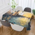 thumbnail image 5 of BZSMCE Square Tablecloth Art Tower Bridge Painting Pattern Tableclothes, 5 of 9