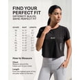 thumbnail image 4 of 5 Pack Women's Dry Fit Crop Top Workout T Shirts Short Sleeve Athletic Gym, 4 of 5
