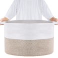 thumbnail image 2 of STAWAY Extra Large Cotton Rope Storage Basket - 87L Woven Blanket Organizer with Portable Handles - Perfect for Toys, Clothes, and Home Essentials, 2 of 9