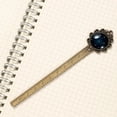 thumbnail image 3 of Gemini Book Lovers' Delight: Lace Bookmark in Antique Bronze - a Stylish Book Accessory and Gift for Readers and Bookmarks Collectors, 3 of 5