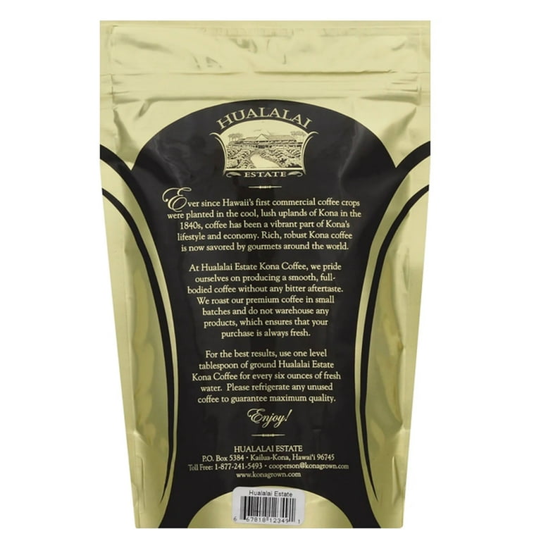 Hualalai Estate Coffee 100% Kona Coffee 7 oz Ground or Whole