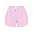 thumbnail image 6 of Axiiglly Plus Size Womens Shorts Casual Loose Athletic Shorts Solid Color Summer Outdoor Hiking Holiday Shorts S-3XL, 6 of 9