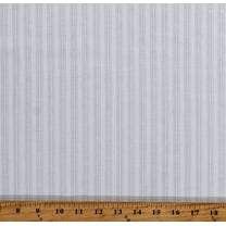 Cotton Lawn Batiste White Tone on Tone Stripes 58" Wide Fabric by the Yard (2436P-1F)