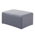 thumbnail image 4 of Escritorio del reposapiés, almohadil de espuma suave Cojín del pie Almohada del taburete del pie para accesorios de oficina y hogar gris Yotijar Cubierta de puf otomano, 4 of 8