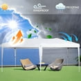 thumbnail image 4 of ECOLINEAR SHADES 10x20 Pop Up Canopy Tent, Thicken Frame Commercial Heavy Duty Tent, 6 Sidewalls 12 Stakes & 6 Ropes, Outdoor Canopies For Events, Parties, White, 4 of 9