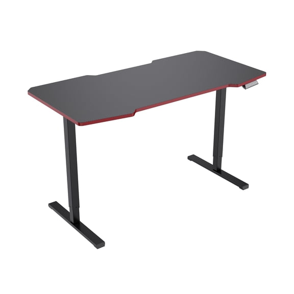 Electric Adjustable-Height Computer Desk, Home Office Working Table, Freestanding Gaming Desk