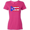thumbnail image 3 of Inktastic Puerto Rico Flag in Text Women's T-Shirt, 3 of 5