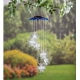 thumbnail image 3 of Plow & Hearth Color Changing Solar Mobile with 3D Flowers, 3 of 5