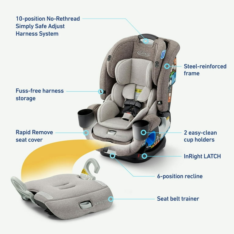 Car Seats Graco Extend To Fit Rapid Remove 4Ever® DLX 4-in-1 Car