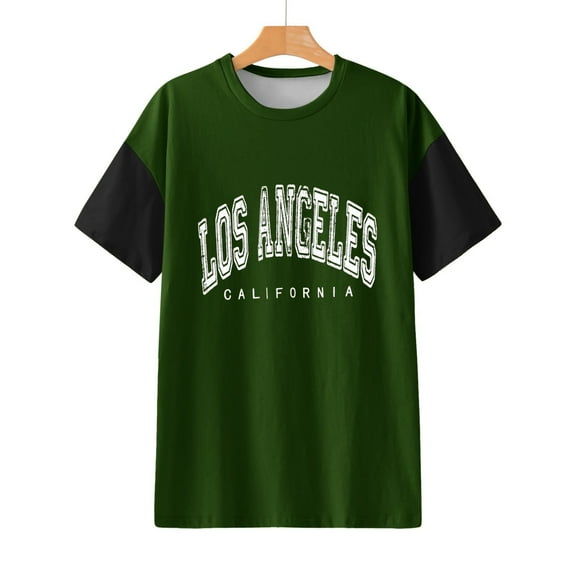 Aayomet Tops For Women Womens Graphic Tees Short Sleeve Heart Printed Shirts Blouse Tops,Green M