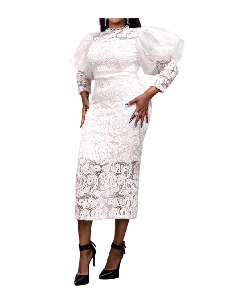 long sleeve lace pencil dress Draped Lace Pencil Dress