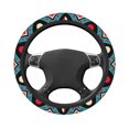thumbnail image 4 of YFYANG Universal Elastic Vintage Bohemian Stripes Car Steering Wheel Cover, Non-Slip Sweat Absorbent, 4 of 8