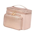 thumbnail image 2 of Organizador de maquillaje de la bolsa de maquillaje de viaje con 2 divisores extraíbles de la bolsa de lavado de viajes portátiles Case cosmética para, 2 of 8