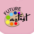 thumbnail image 4 of Inktastic Future Artist with Paints Boys or Girls Baby Bib, 4 of 4