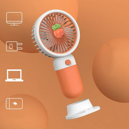 

Portable Hand-held Fan Small Desk Fan Cooler Cooling USB Rechargeable