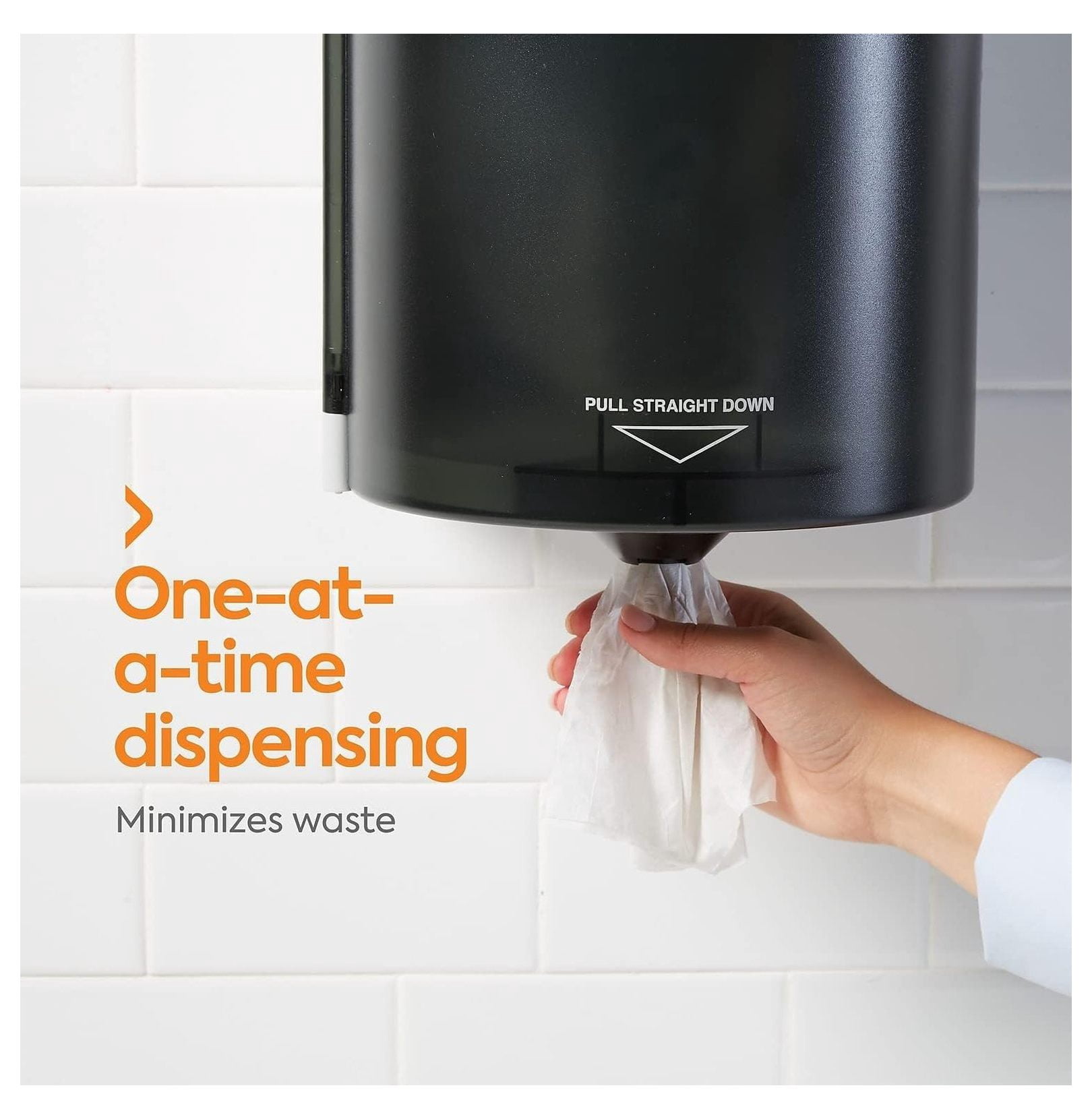 Coastwide Professional 2-Ply Paper Towels, Center-Pull, 1-Sheet Dispensing, Recycled, 660-Sheets Per Roll, 6-Pack, White