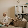 thumbnail image 3 of Parker Baby Co. Felt Diaper Caddy - Regular Nursery Organizer with Removable Dividers - Oatmeal, 3 of 5