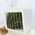 thumbnail image 2 of STARTIST Hay Feeder Manger Food Dispenser Hay Rack for Rabbit Rodents Guinea Pigs Hamster Iron Mesh, 2 of 9