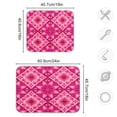 thumbnail image 3 of Kitchen Drying Mat 18x24In Drying Dish Mat Dish Drying Mats Kitchen Countertop Multi-Function Drain Drying Mat Kitchen Table Beautiful Pink Pattern, 3 of 8