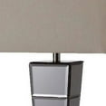 thumbnail image 3 of Table Lamp with Mirrored Tower Design Body, Silver - Saltoro Sherpi, 3 of 5