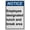 Warning Sign 3, variant on Industrial ANSI Horizontal Employees Only Sign - 8"x12" Weatherproof, UV Resistant for Indoor/Outdoor Workplace (Office staff only Keep door closed)