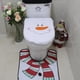 thumbnail image 4 of Juego de funda y alfombra para inodoro de Papá Noel, divertidas decoraciones navideñas para el baño, 4 of 5