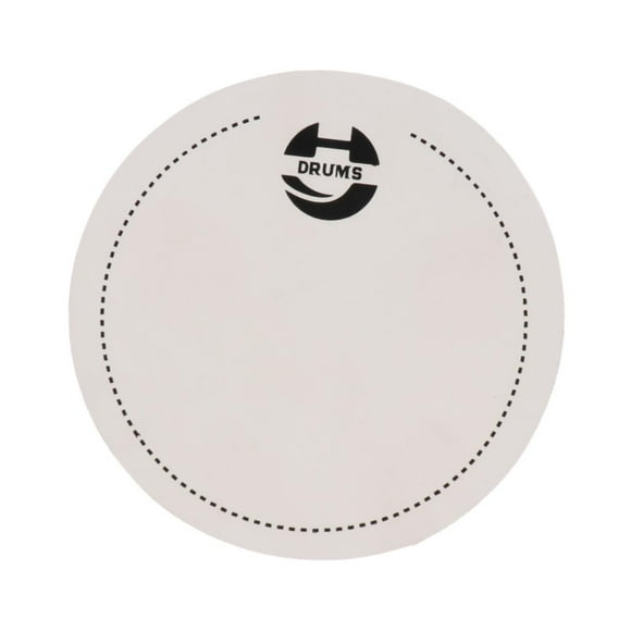 Bass Drum Patch shamjiam Protector para piezas de instrumentos de percusión Pet White