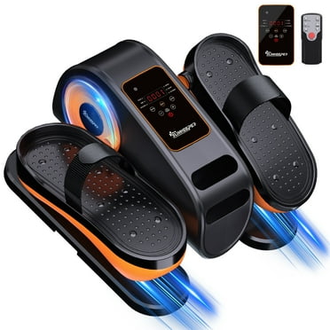 Under Desk Elliptical Machine Electric Ellipse Leg Exerciser for Seniors with 12 Adjustable Quiet Portable Elliptical Machine, Seated Pedal Exerciser with Remote Control