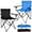 Black & Blue, variant on Portable Camping Chair, Outdoor Lawn Folding Chairs for Adults, Heavy Duty Large Foldable Chairs for Beach, Fishing, Tailgating and More Outdoor Sport, Carry Bag & Cup Holder