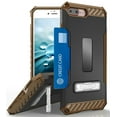 thumbnail image 1 of Case for iPhone 8 Plus, Brown Tri-Shield Rugged Cover [with Kickstand + Credit Card Wallet Slot + Wrist Strap] for Apple iPhone 8 Plus, iPhone 7 Plus, 1 of 5