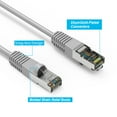 thumbnail image 2 of ACCL 50Ft Cat6 Shielded (SSTP) Ethernet Network Booted Cable Gray, 5 Pack, 2 of 2