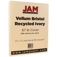 thumbnail image 2 of JAM Paper Vellum Bristol Cardstock, 8 1/2 x 11, 250 per Pack, 67lb Ivory, 2 of 2
