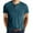 Blue, variant on Mens Shirts Summer Short-Sleeve Beefy Muscle Basic Solid Pure Color Blouse Tee Shirt Top