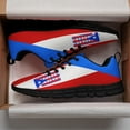 thumbnail image 3 of Puerto Rico Shoes Men Women Running Tennis Shoes Breathable Casual Puerto Rico Flag Sneakers Black Size 8, 3 of 5