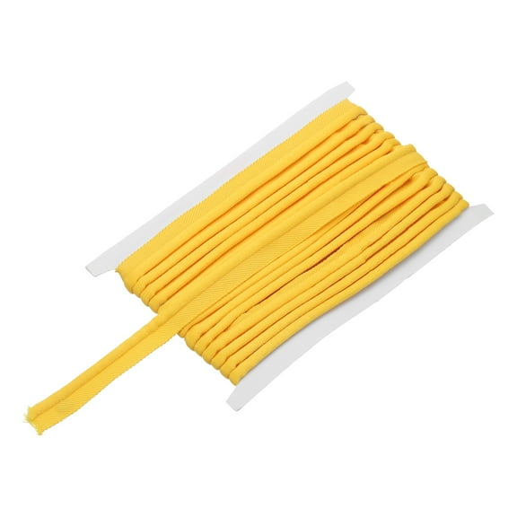 Piping Cord Trim 6 Yards 5/8 Inch Piping Tape for Sewing DIY Crafting Fabric Edge Trim Yellow