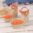 thumbnail image 2 of YLYL Espadrilles Sandals for Women Closed Toe Platform Wedge Heel Ankle Strap Dressy Casual Summer Shoes, 2 of 6