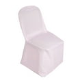 thumbnail image 6 of Efavormart 20PCS Round Top Blush Polyester Banquet Chair Covers Linen Dinning Chair slipcover For Wedding Party Event Catering, 6 of 11